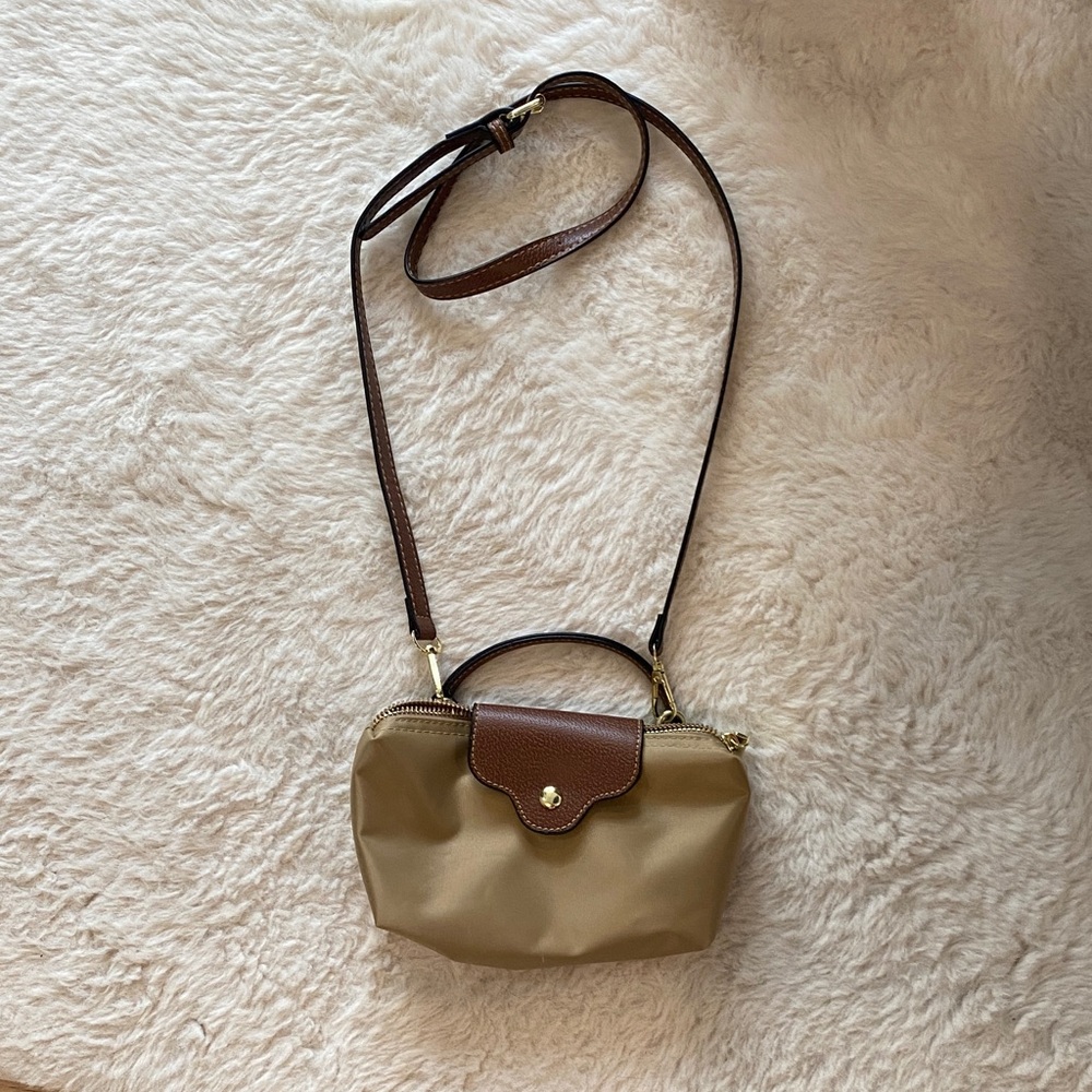 Tan and Brown Mini Bag